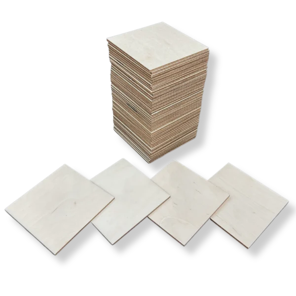 Kwadraty drewniane do ozdabiania 50 SZUK 8x8cm