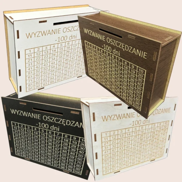 Skarbonka Wyzwanie Oszczędzanie 100 dni